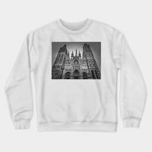 Notre Dame de Rouen black and white Crewneck Sweatshirt